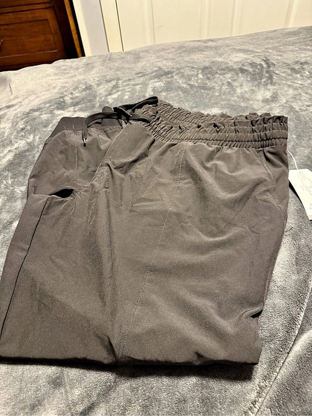 Time and Tru Maternity Elevated Jogger Pants Black XXL (20)